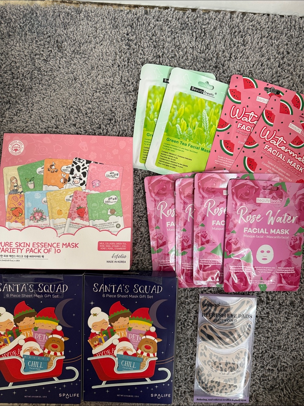 variety of facial products bundle